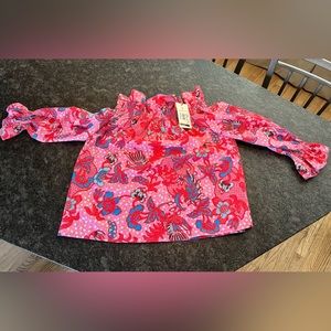 Bougainvillea Breeze Off The Shoulder Marguerite Blouse